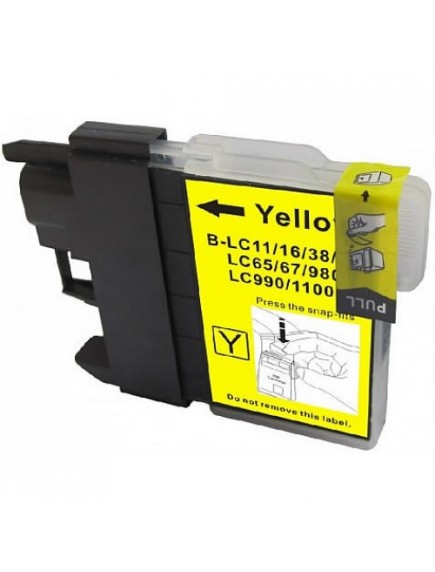 Brother LC38Y Compatible Yellow Dye Ink Cartridge