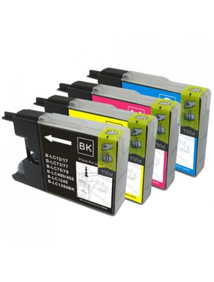 Brother LC73 Compatible B,C,M,Y Ink Cartridge Bundle