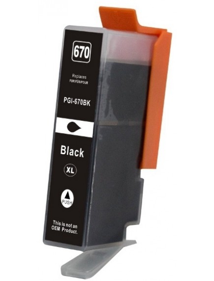 Canon CLI671XLBK Compatible Photo Black Dye Ink Cartridge (with chip)