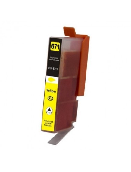 Canon CLI671XLC Compatible Cyan Dye Ink Cartridge (with chip)