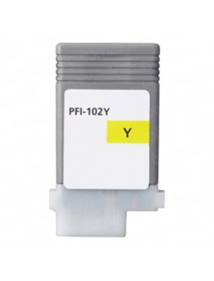 Canon PFI102Y Compatible Yellow Wide Format Dye Ink Cartridge
