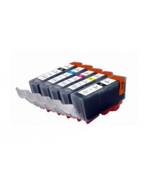 Canon PGI525, CLI526 Compatible B,PB,C,M,Y Ink Cartridge (with chip) Bundle