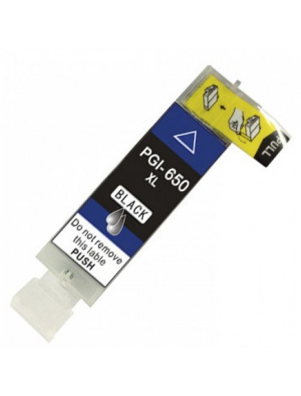 Canon PGI650XLBK Compatible Black High Yield Pigment Ink Cartridge (with chip)