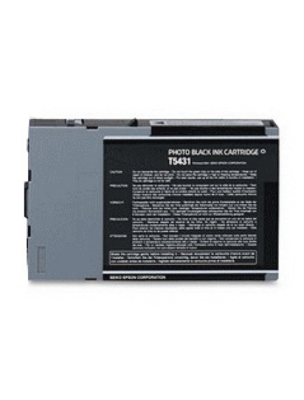 Epson C13T543100, T5431 Compatible Photo Black Pigment Wide Format Pigment Ink Cartridge