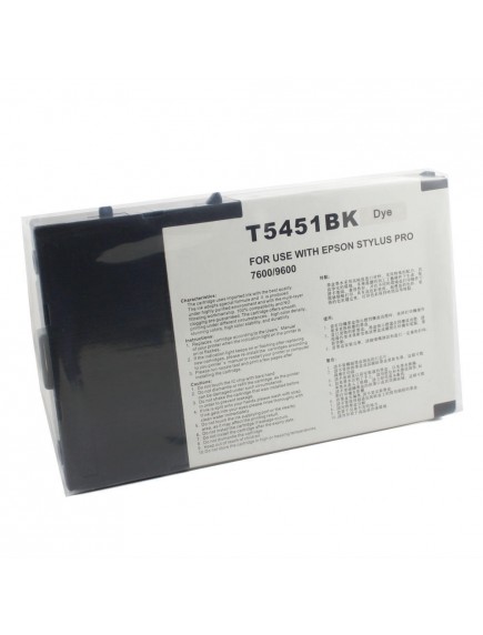 Epson C13T545100, T5451 Compatible Photo Black Dye Wide Format Dye Ink Cartridge