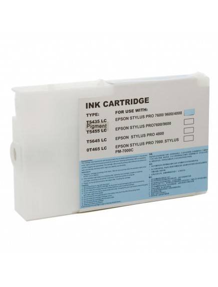 Epson C13T545500, T5455 Compatible Light Cyan Dye Wide Format Dye Ink Cartridge