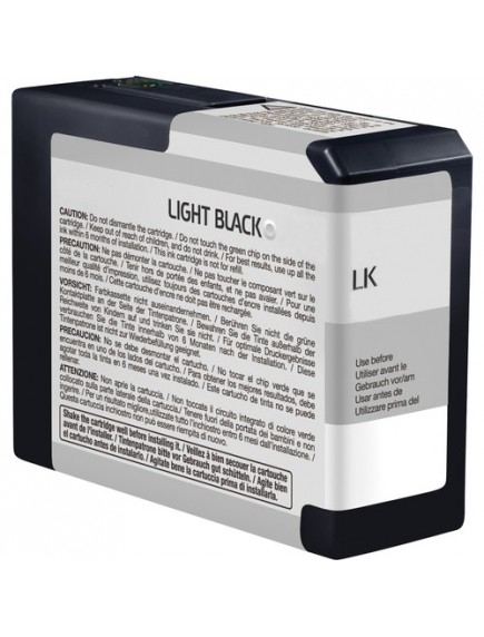 Epson C13T563700, T563700 Compatible Light Black Pigment Wide Format Pigment Ink Cartridge