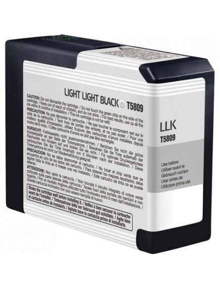 Epson C13T580900, T5809 Compatible Light Light Black Ink Cartridge