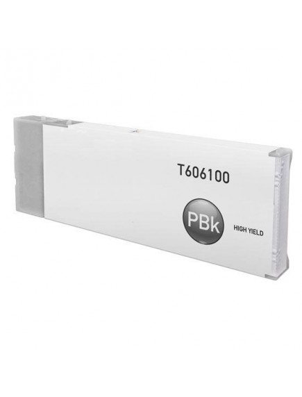Epson C13T606100, T606100 Compatible High Yield Black Pigment Wide Format Pigment Ink Cartridge