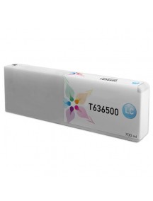Epson C13T636500, T636500 Compatible Light Cyan Wide Format Pigment Ink Cartridge 