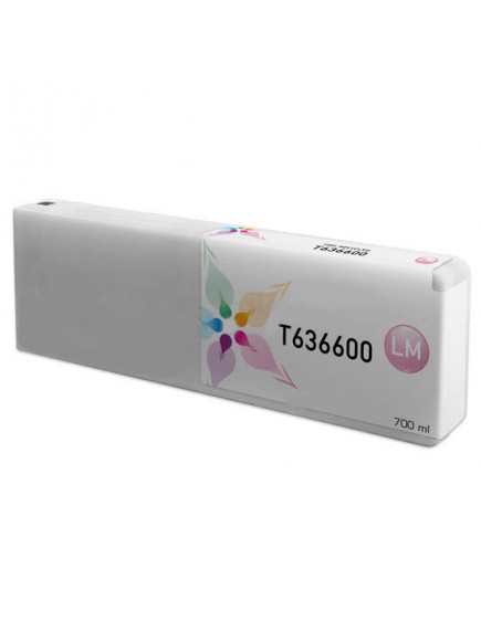 Epson C13T636600, T636600 Compatible Light Magenta Wide Format Pigment Ink Cartridge 