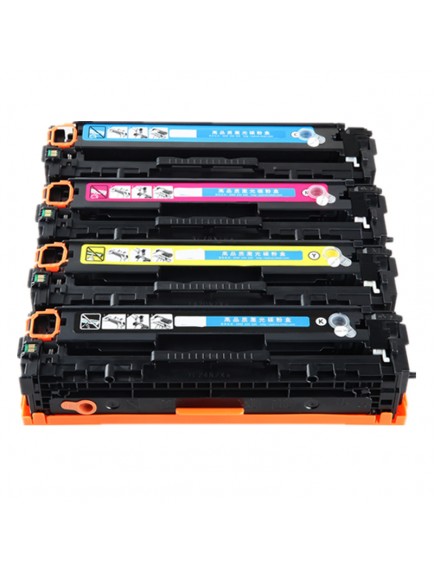 HP #125 Compatible B,C,M,Y Laser Cartridge Bundle