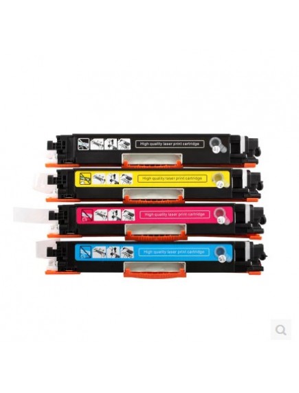 HP #126 Compatible B,C,M,Y Laser Cartridge Bundle