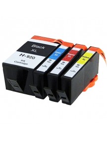 HP #920XL Compatible B,C,M,Y High Yield Ink Cartridge Bundle