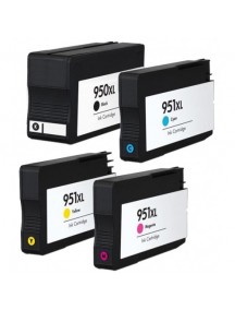 HP #950XL, #951XL Compatible B,C,M,Y High Yield Ink Cartridge Bundle